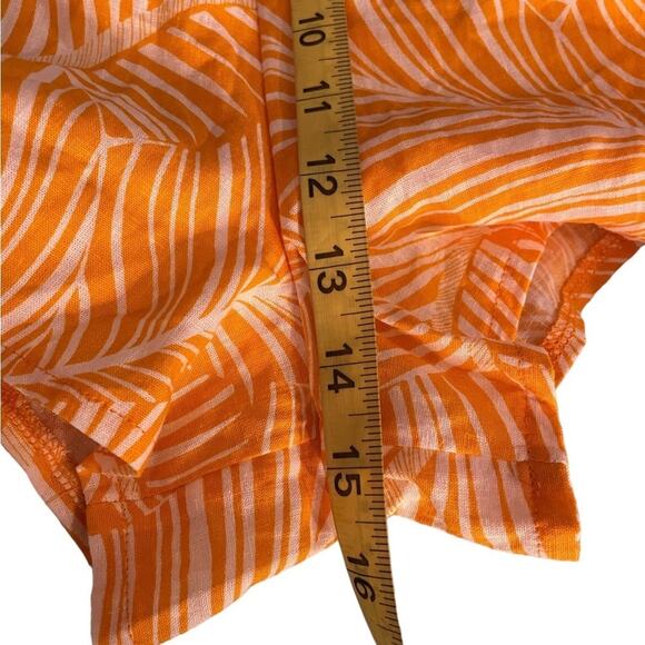 NWT Shade&Shore BEACH OUTFIT Set Women XL Boho Orange Crop Front Tie Lightweight - Picture 10 of 14